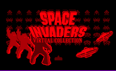 Space Invaders Virtual Collection title screen for Virtual Boy